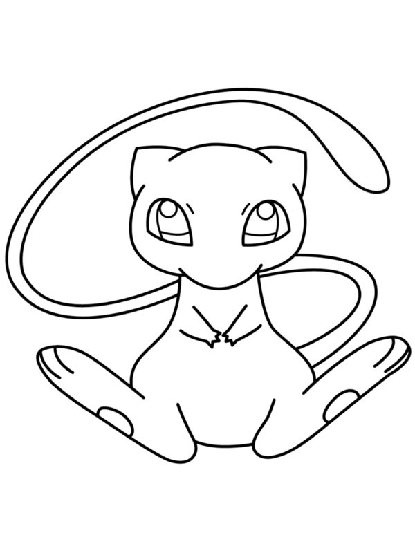 Mew (Pokémon) Boyama sayfası