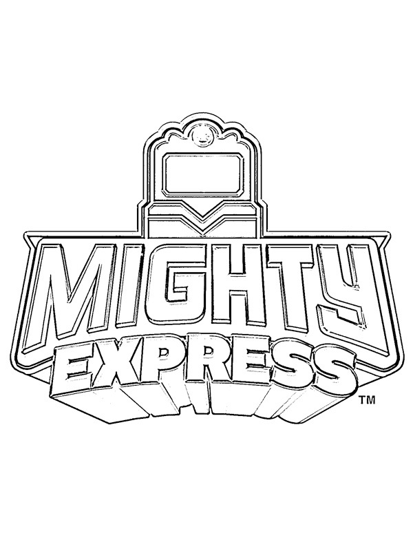 Mighty Express logosu Boyama sayfası