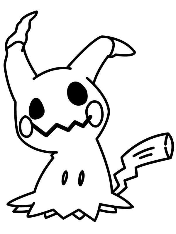 Mimikyu (Pokémon) Boyama sayfası