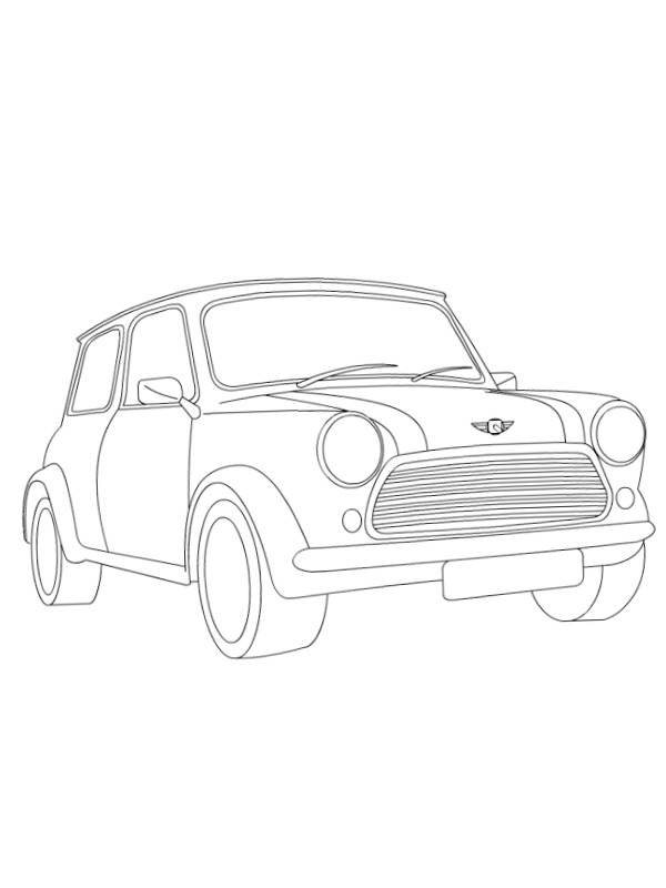 Morris Mini Minor' Boyama sayfası