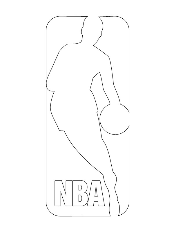 NBA Logosu Boyama sayfası