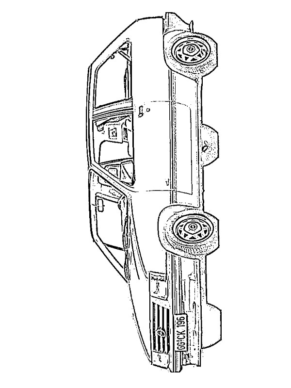 Opel Corsa (1985) Boyama sayfası