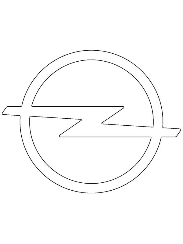 Opel logo Boyama sayfası