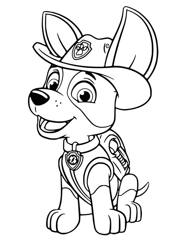 Paw Patrol Tracker Boyama sayfası