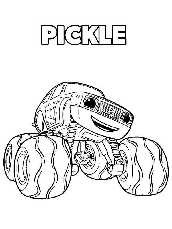 Pickle (Blaze ve Canavar Tekerlekler) Boyama sayfası