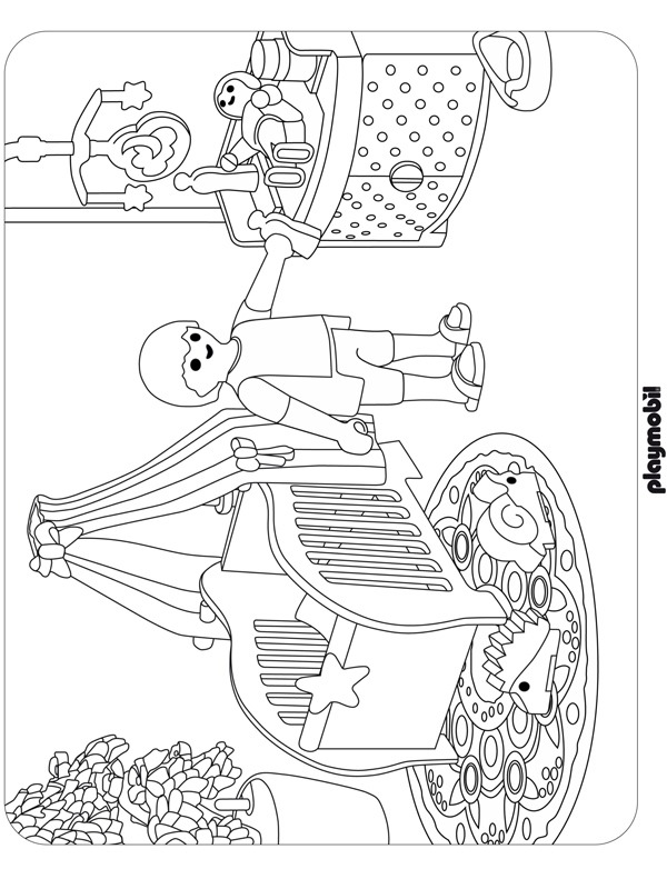 Playmobil bebek odası Boyama sayfası
