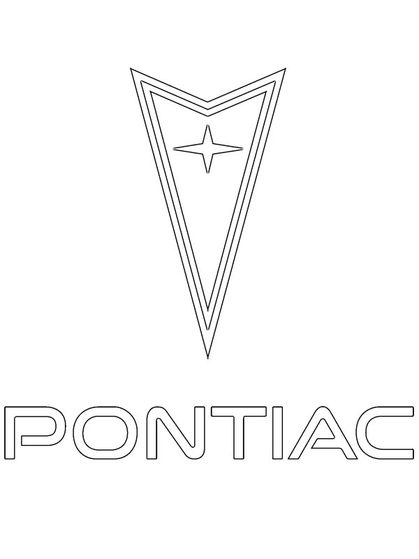 Pontiac logo Boyama sayfası