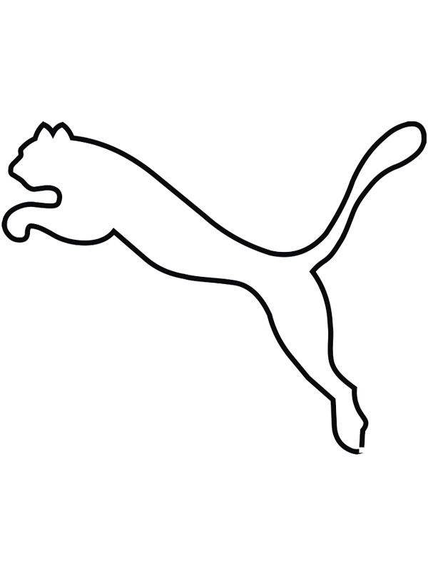 Puma logosu Boyama sayfası