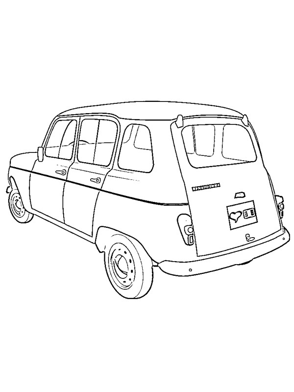 Renault 4 Boyama sayfası