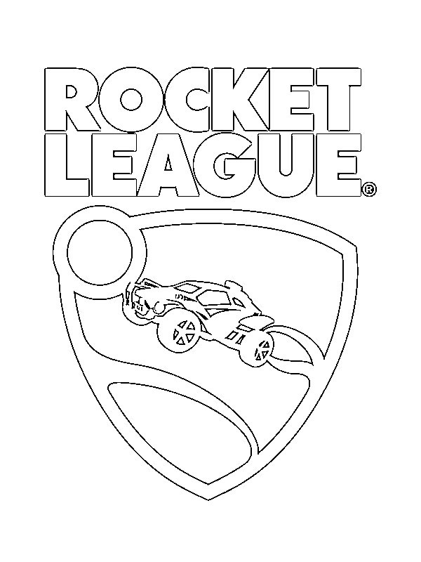 Rocket League logosu Boyama sayfası