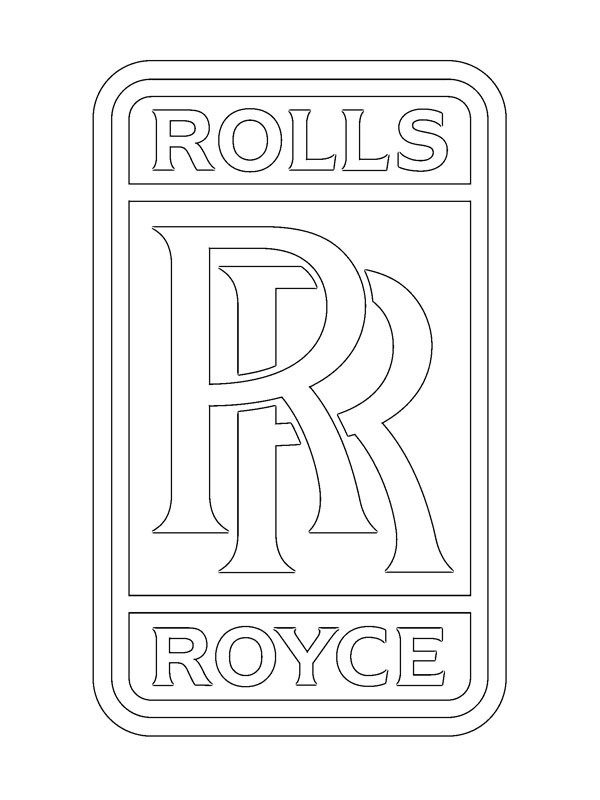 Rolls-Royce logo Boyama sayfası