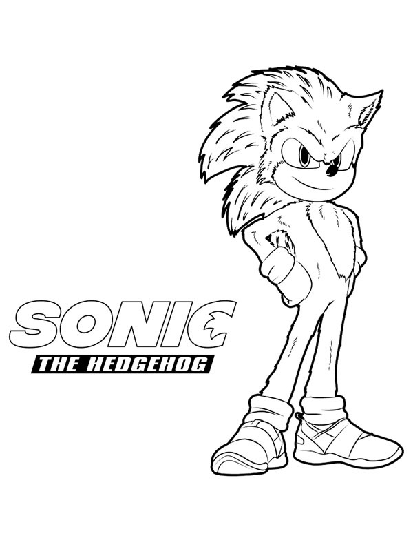 Kirpi Sonic Boyama sayfası