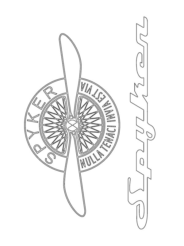 Spyker logo Boyama sayfası