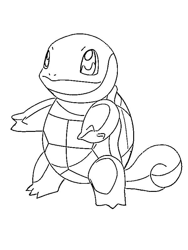 Squirtle (Pokémon) Boyama sayfası