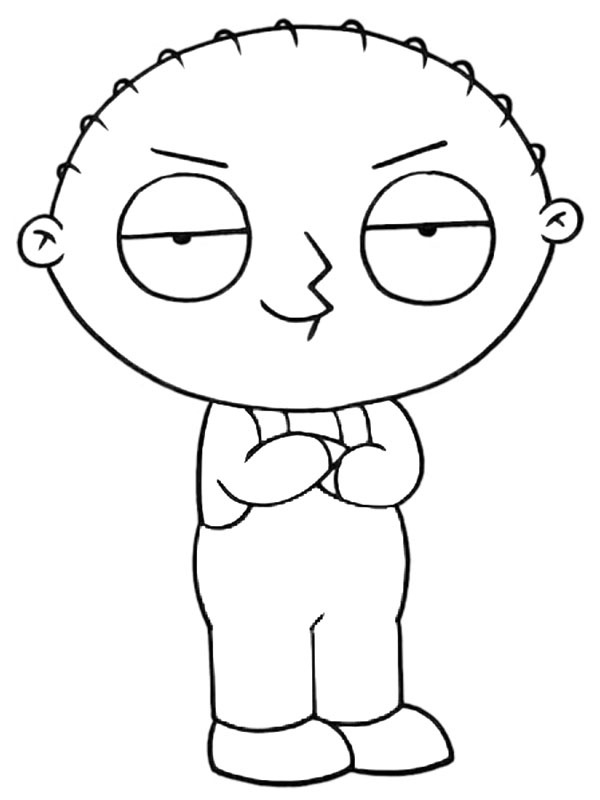 Stewie Griffin (Family Guy) Boyama sayfası