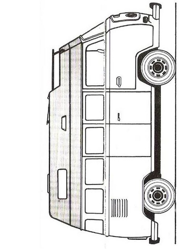 Volkswagen T2 karavan Boyama sayfası