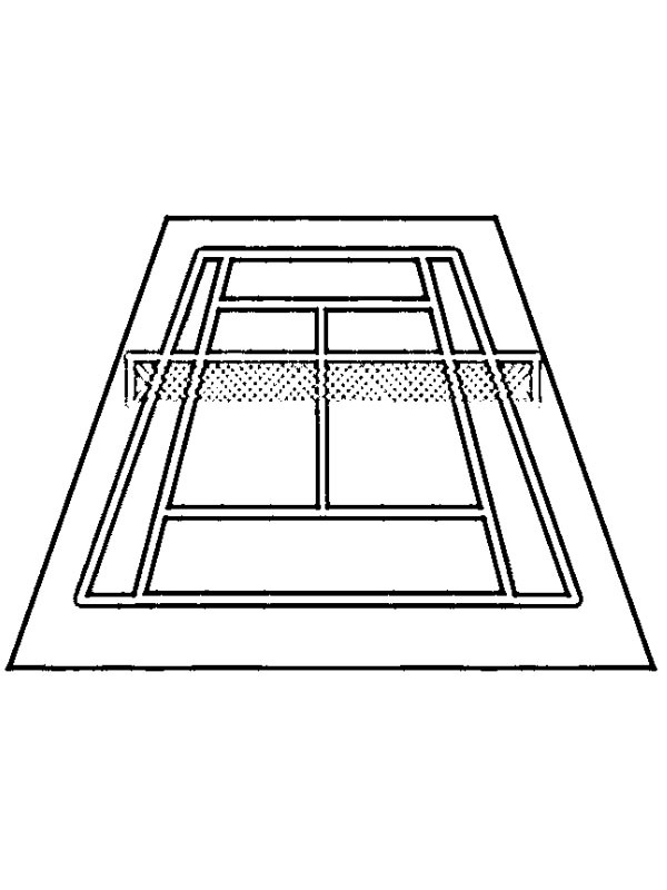 Tenis kortu Boyama sayfası