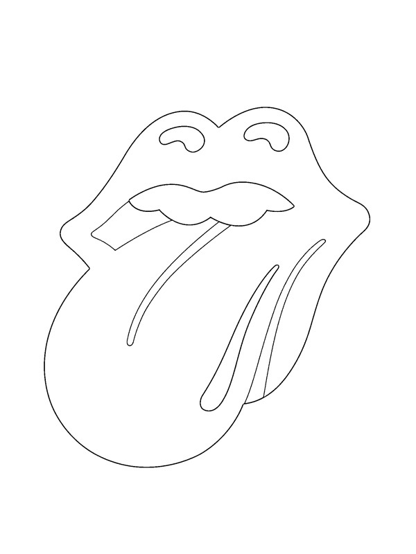 The Rolling Stones logosu Boyama sayfası