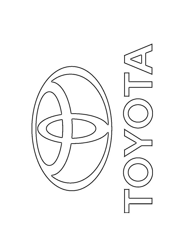 Toyota logosu Boyama sayfası