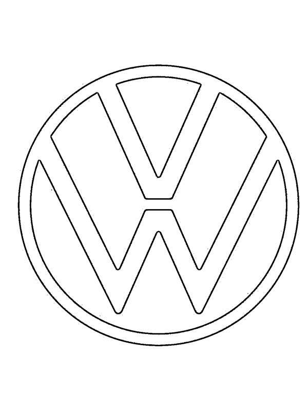 Volkswagen logosu Boyama sayfası