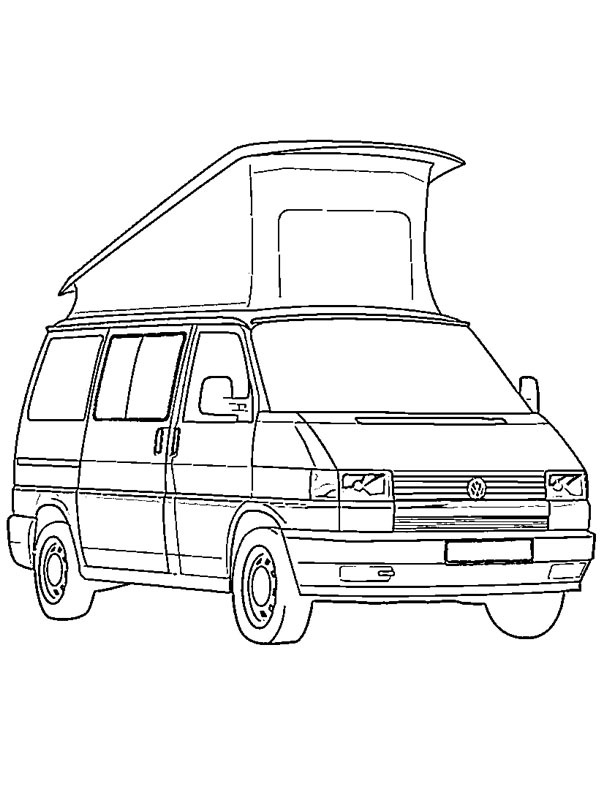 Volkswagen T4 California camper Boyama sayfası