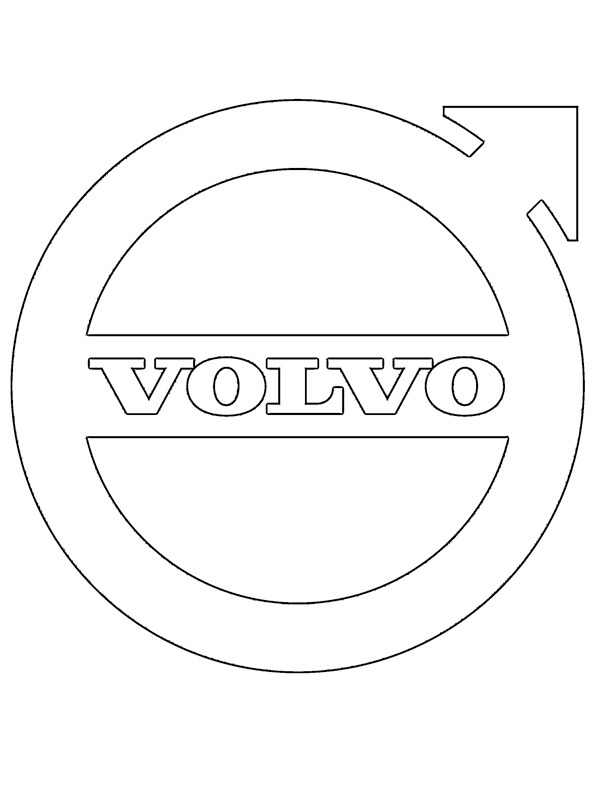 Volvo logosu Boyama sayfası