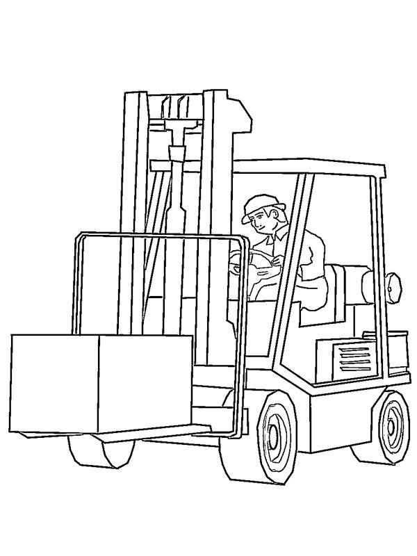 Forklift Boyama sayfası