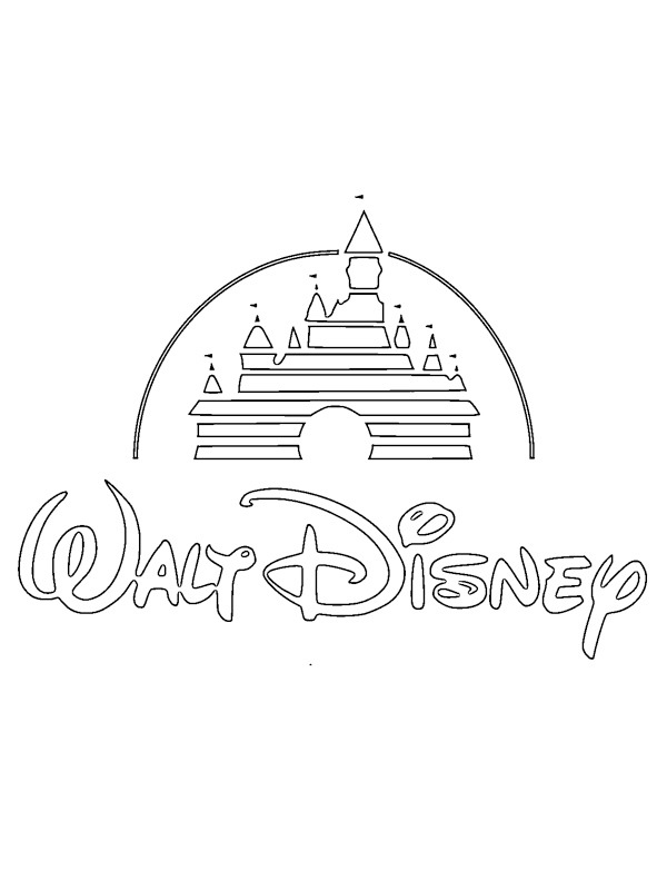 Walt Disney logosu Boyama sayfası