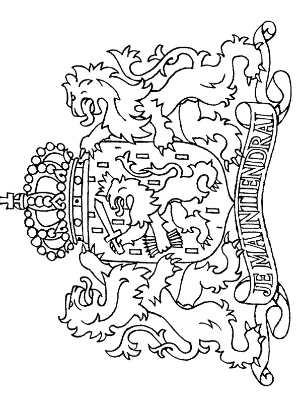 Hollanda’nın arması Boyama sayfası